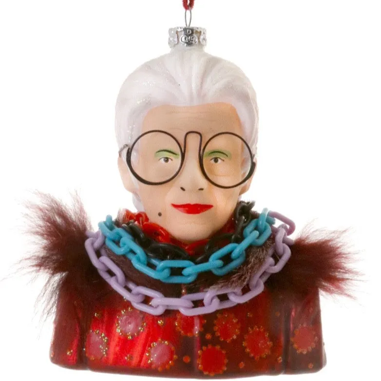 Iris Apfel Ornament