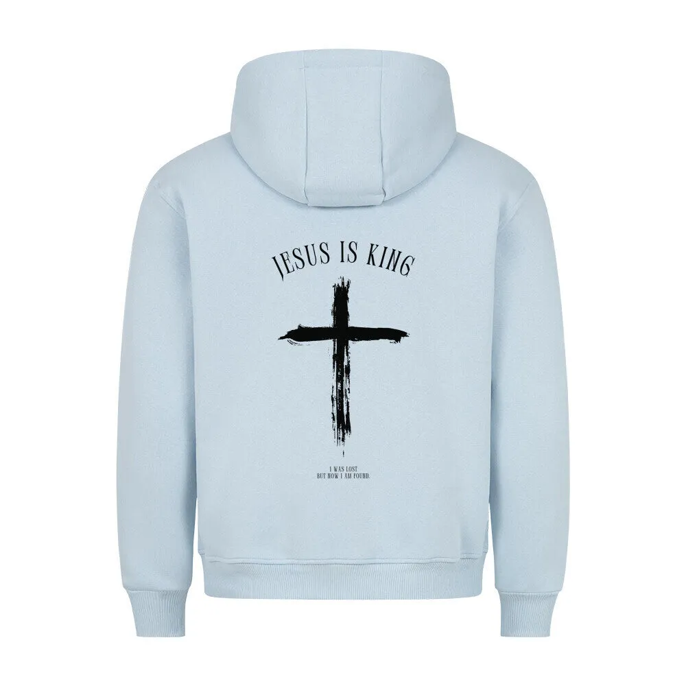 Jesus is King minimalistic Hoodie BackPrint