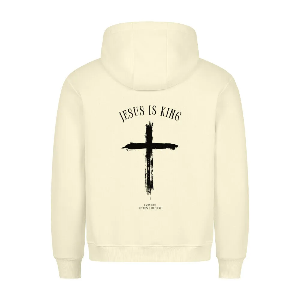 Jesus is King minimalistic Hoodie BackPrint