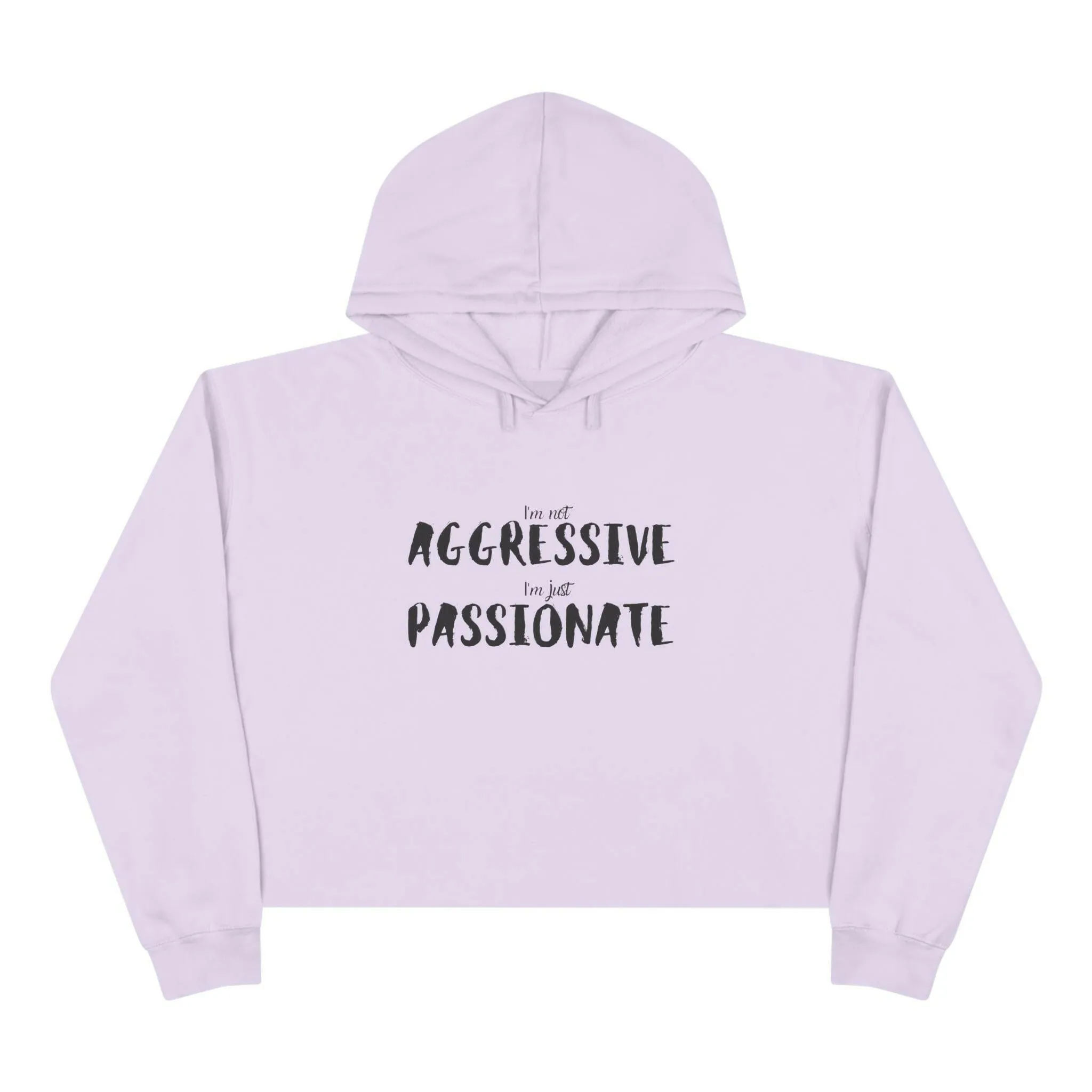 'Just Passionate' Crop Hoodie