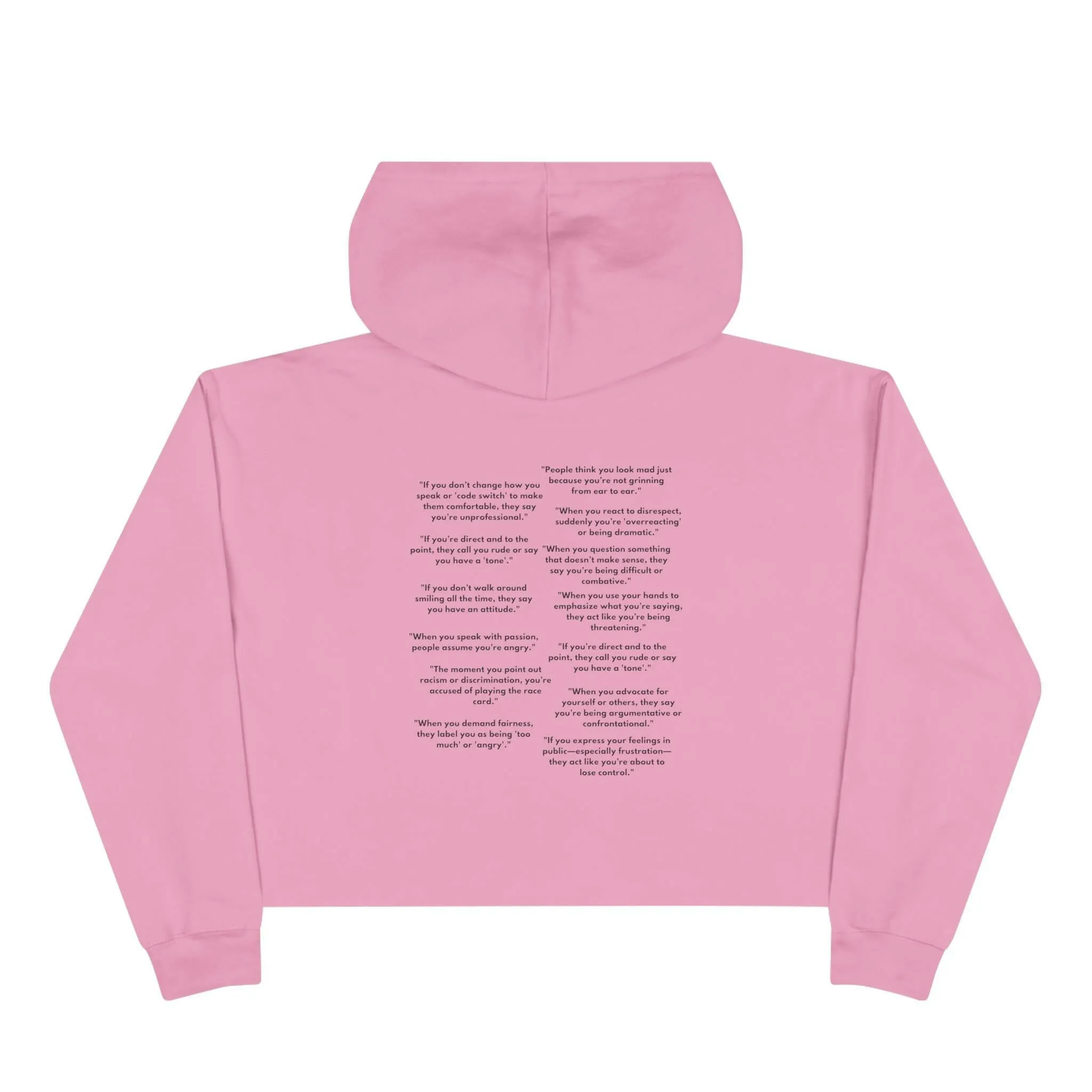 'Just Passionate' Crop Hoodie