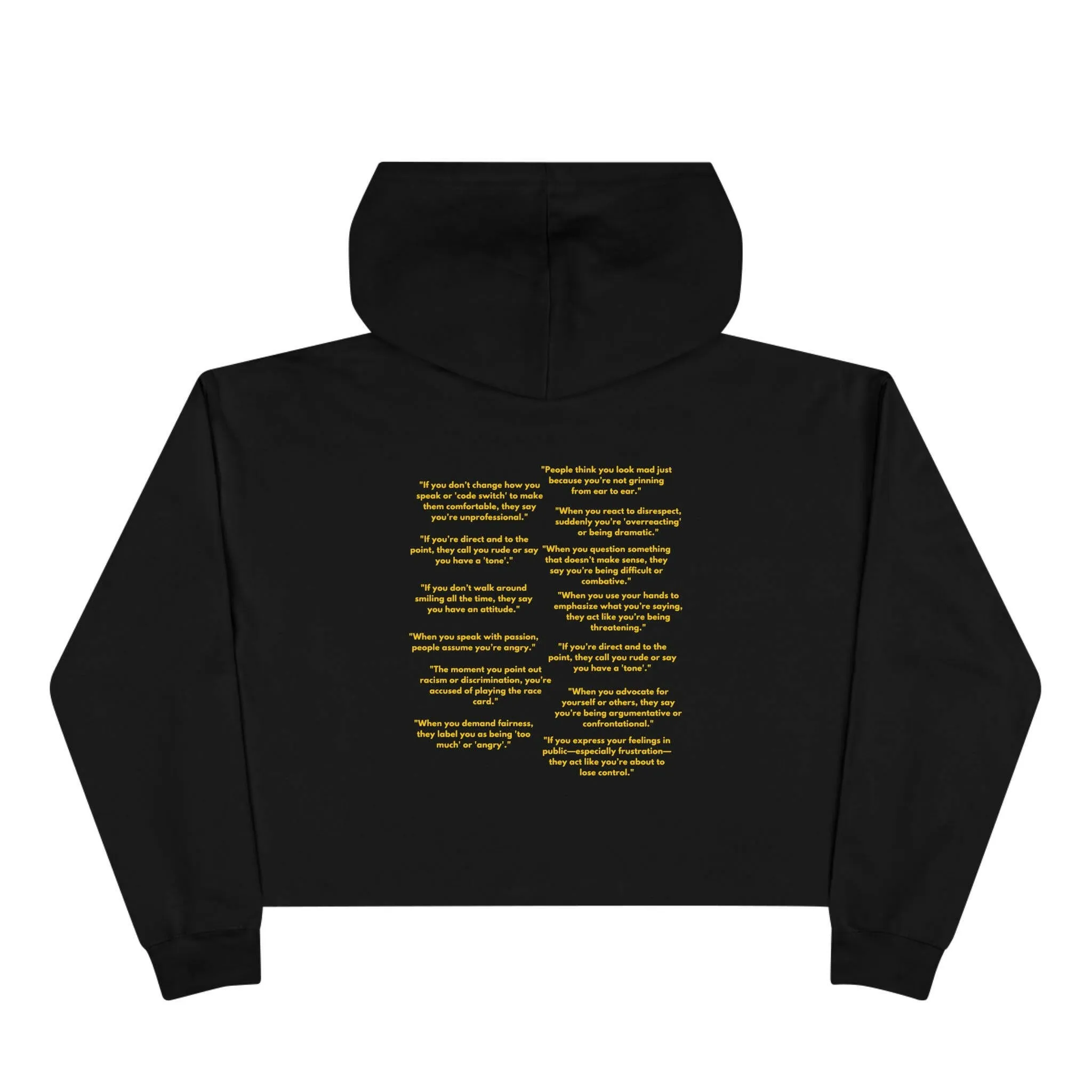 'Just Passionate' Crop Hoodie