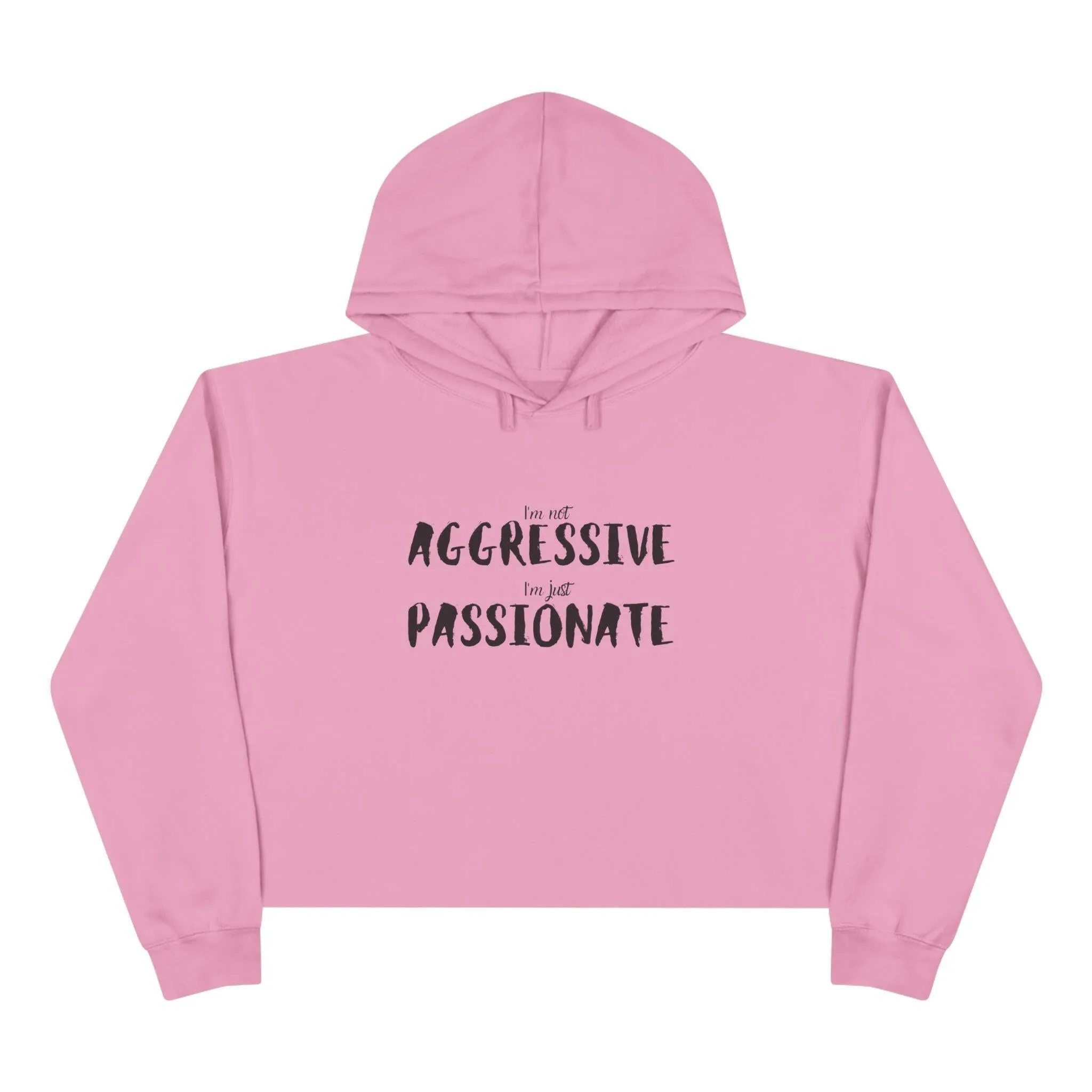 'Just Passionate' Crop Hoodie