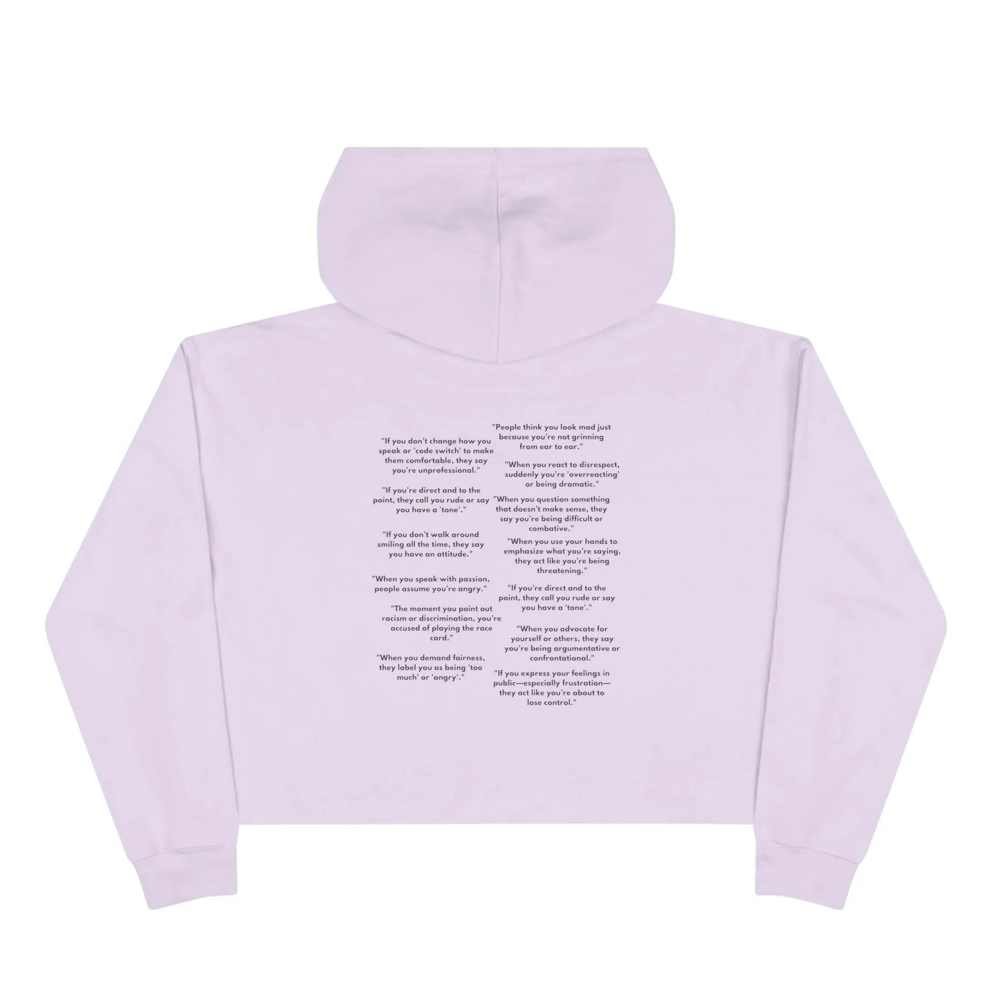 'Just Passionate' Crop Hoodie