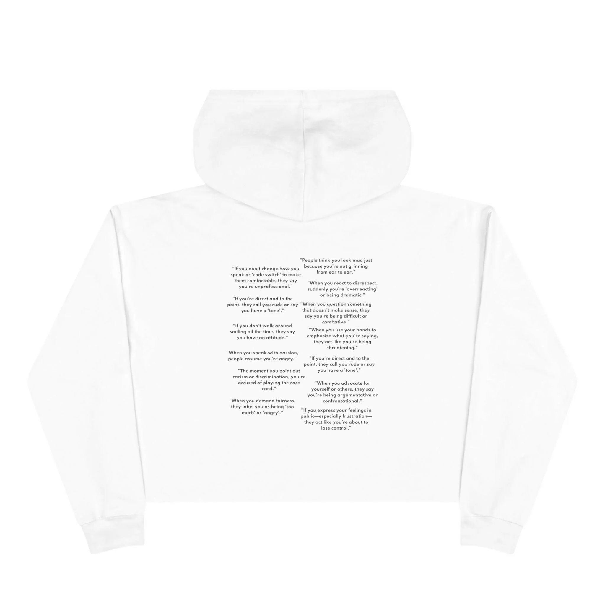 'Just Passionate' Crop Hoodie