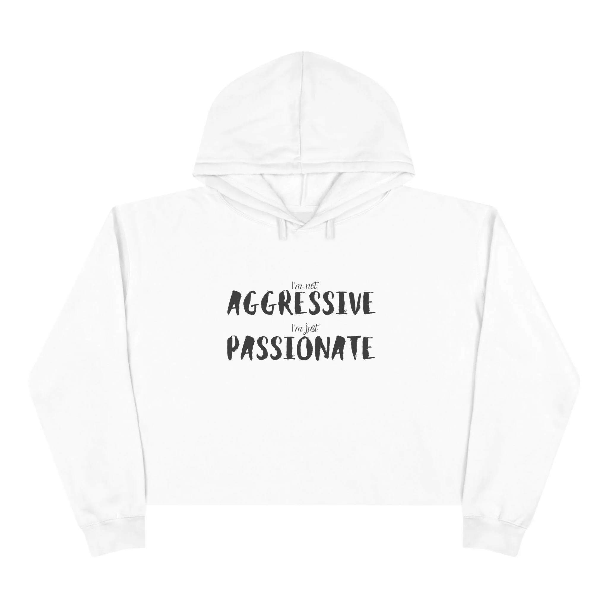 'Just Passionate' Crop Hoodie