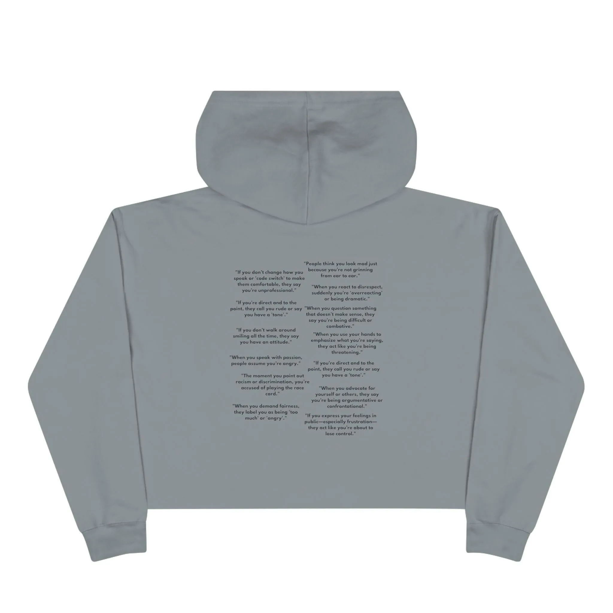 'Just Passionate' Crop Hoodie