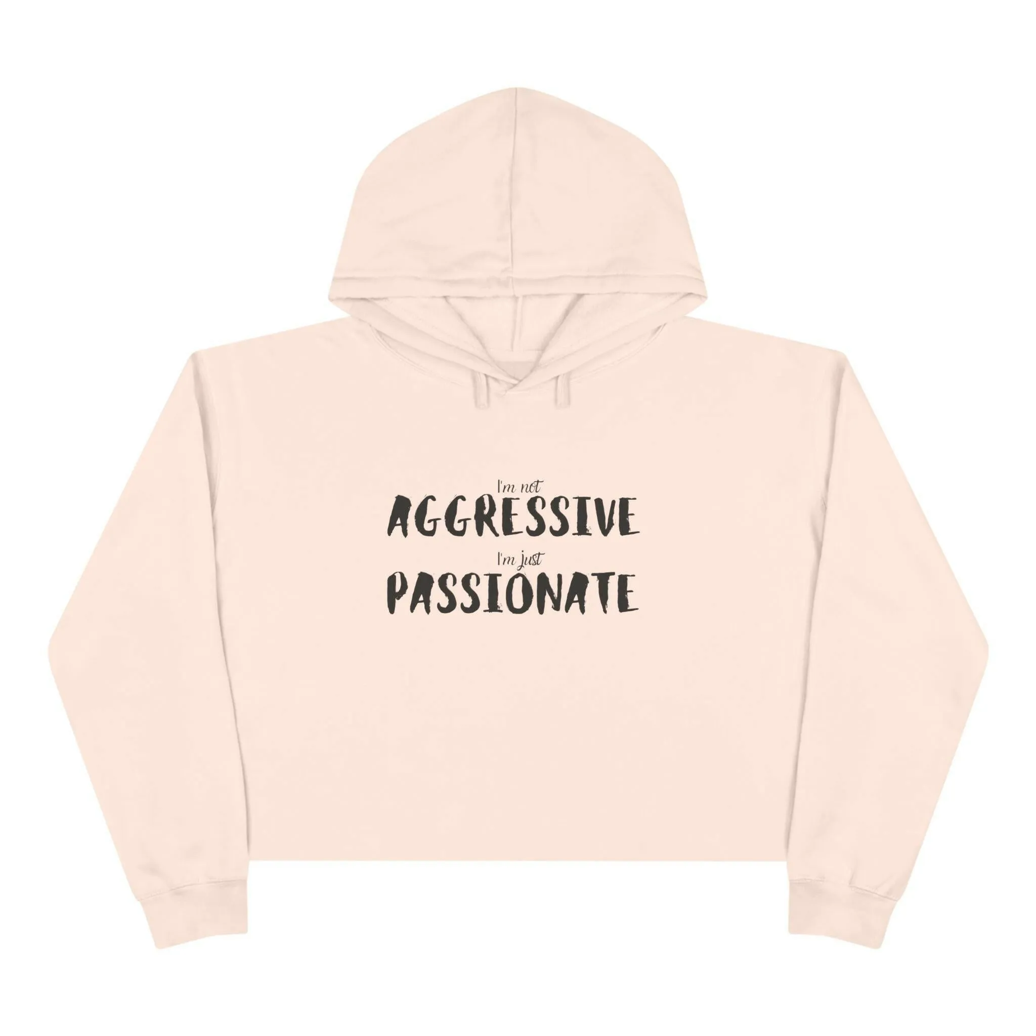 'Just Passionate' Crop Hoodie