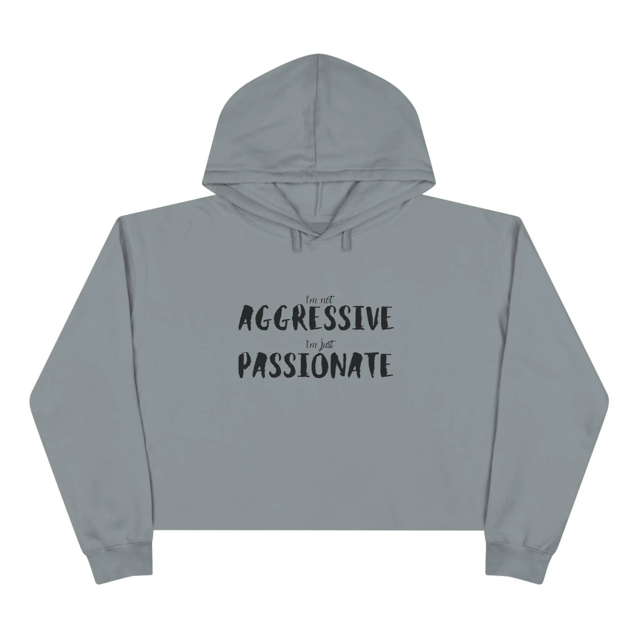 'Just Passionate' Crop Hoodie