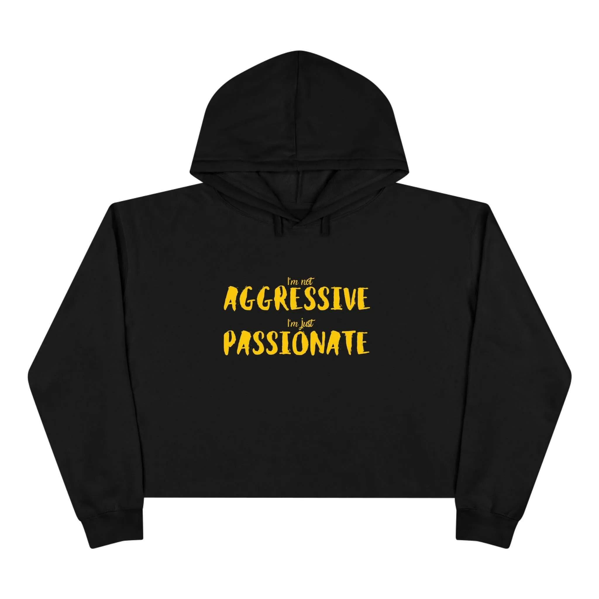 'Just Passionate' Crop Hoodie