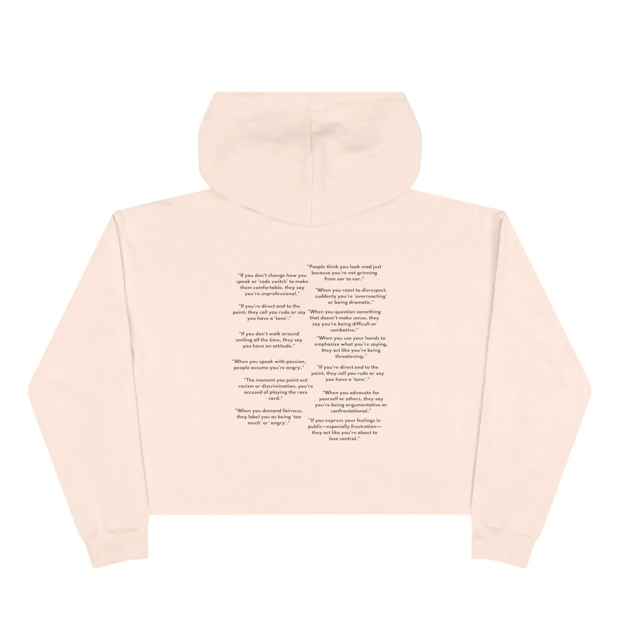 'Just Passionate' Crop Hoodie