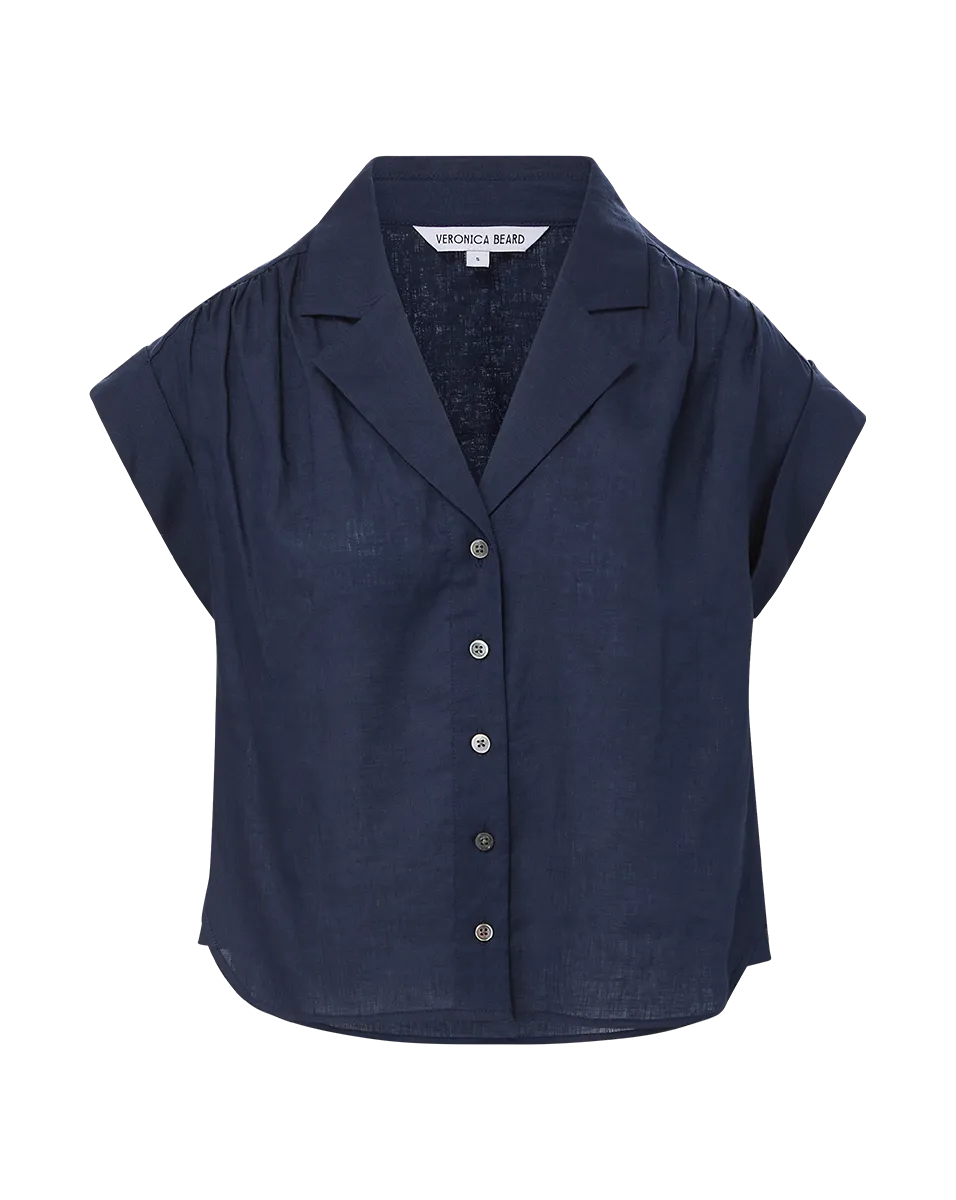 Kasa Linen Button-Down Top