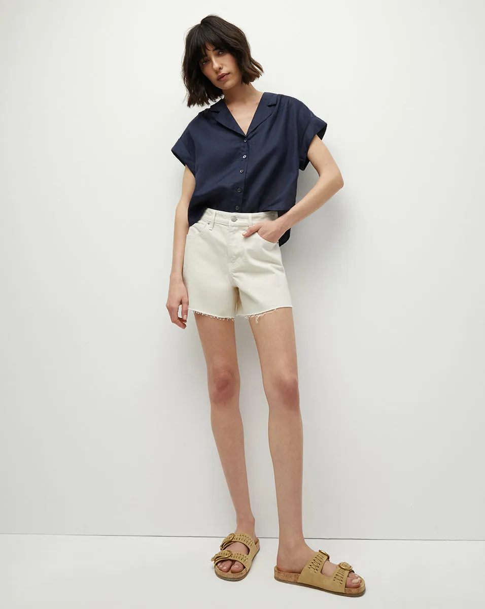 Kasa Linen Button-Down Top