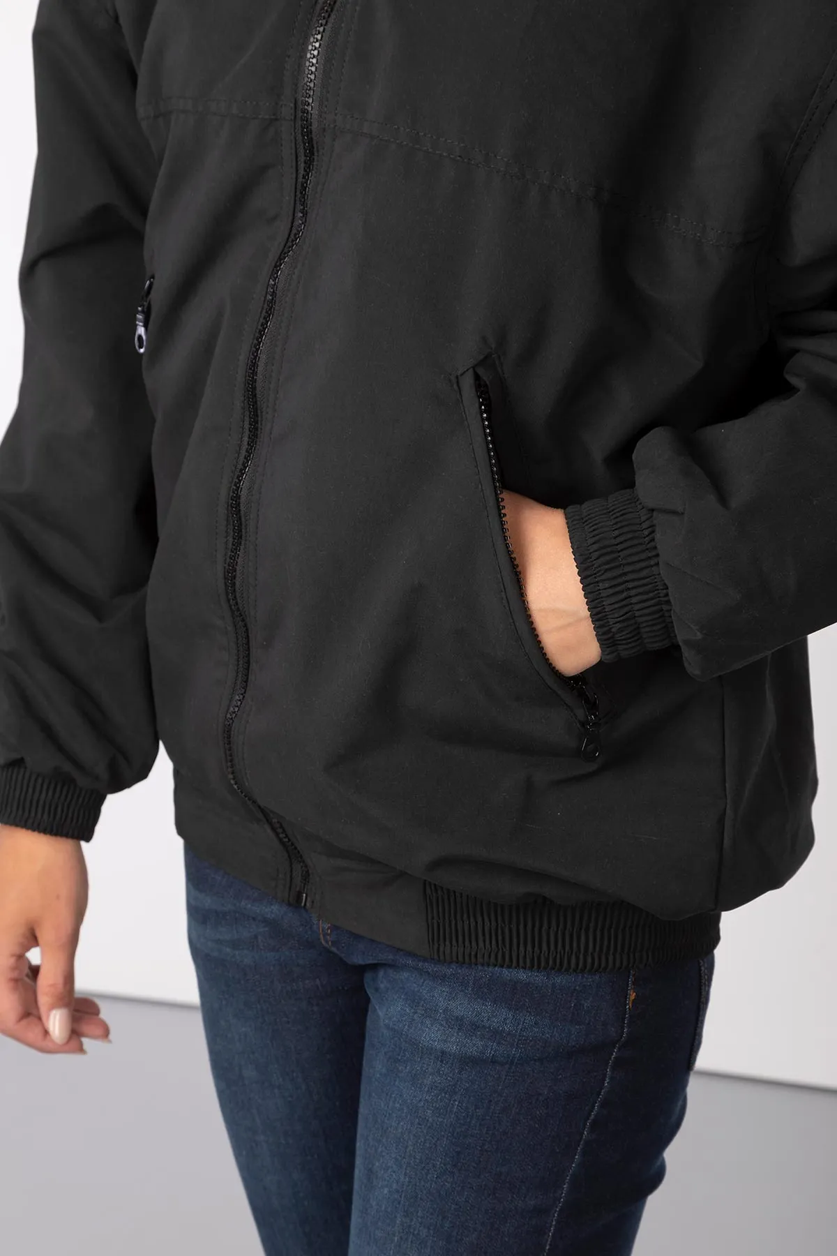 Ladies Fleece Lined Bomber Jacket