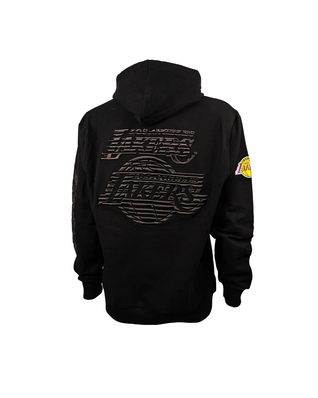 LAKERS PUFF PRINT DOUBLE LOGO HOODIE