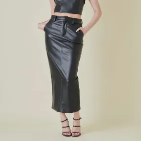 Leather Pencil Skirt