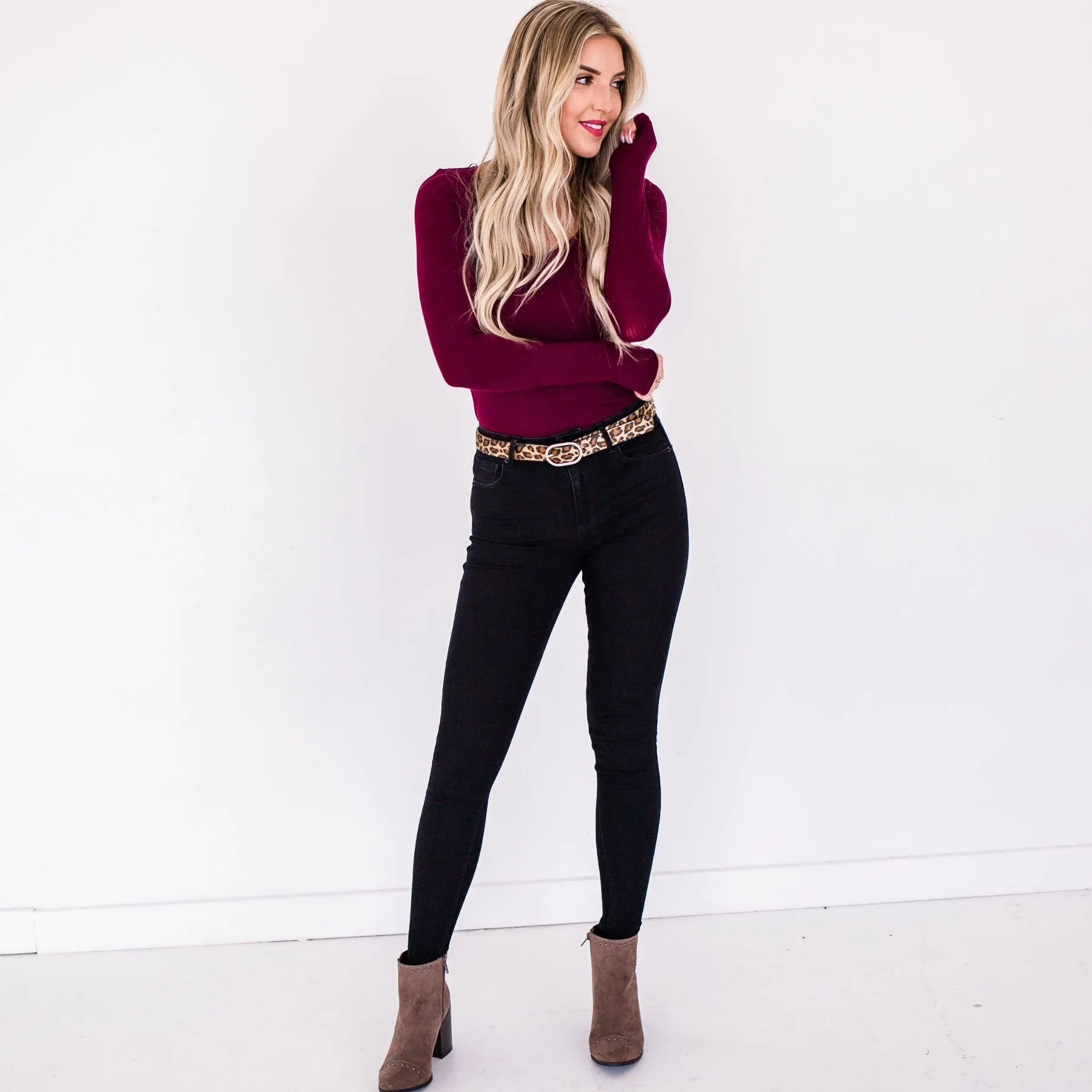 Long Sleeve Scoop Neck Bodysuit