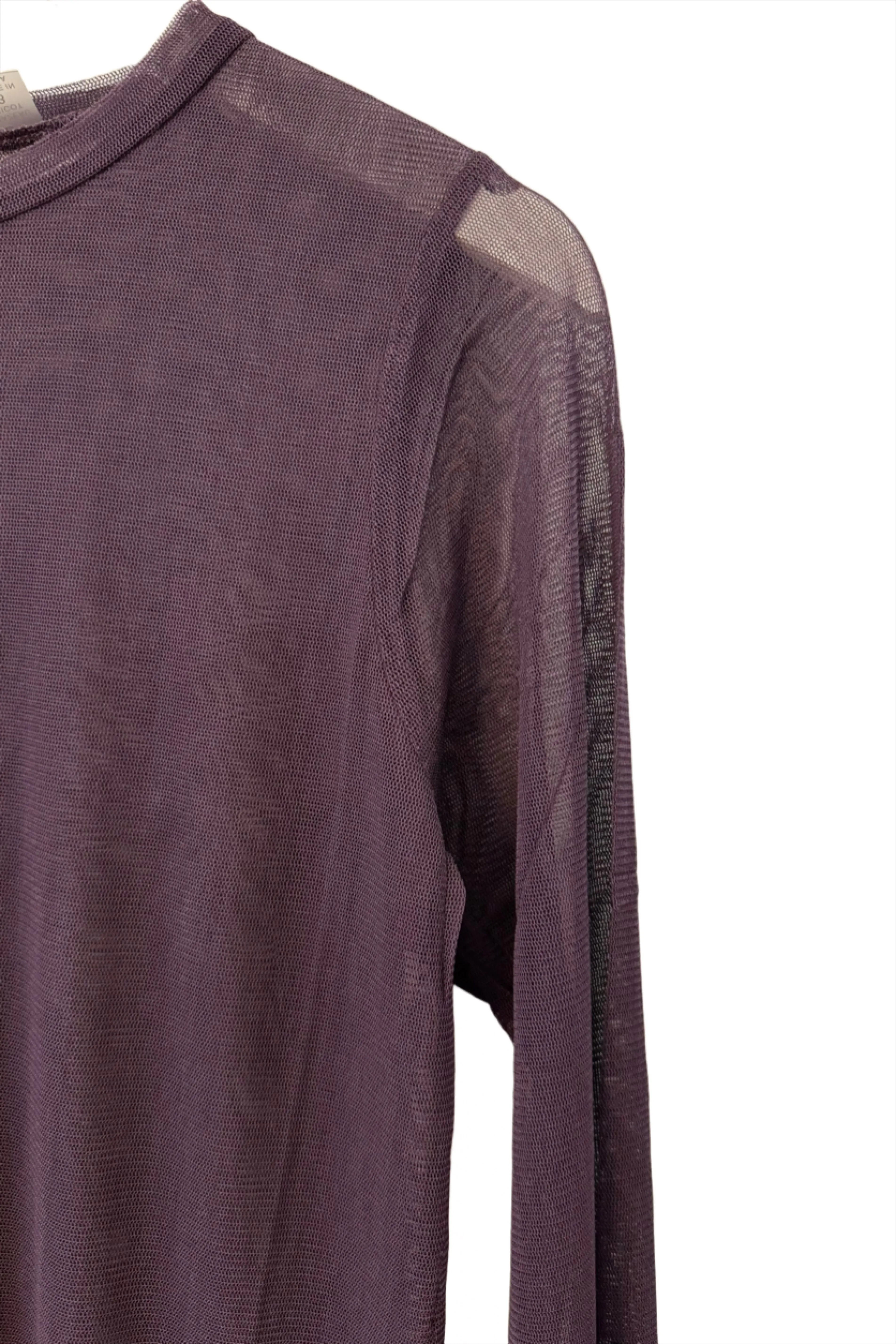 Long Sleeve Silk Pinot Tulle Shirt