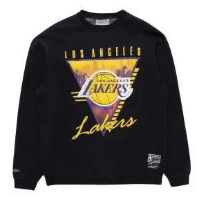 Los Angeles Lakers LOGO Crew Long Sleeve Sweatshirt by Mitchell & Ness