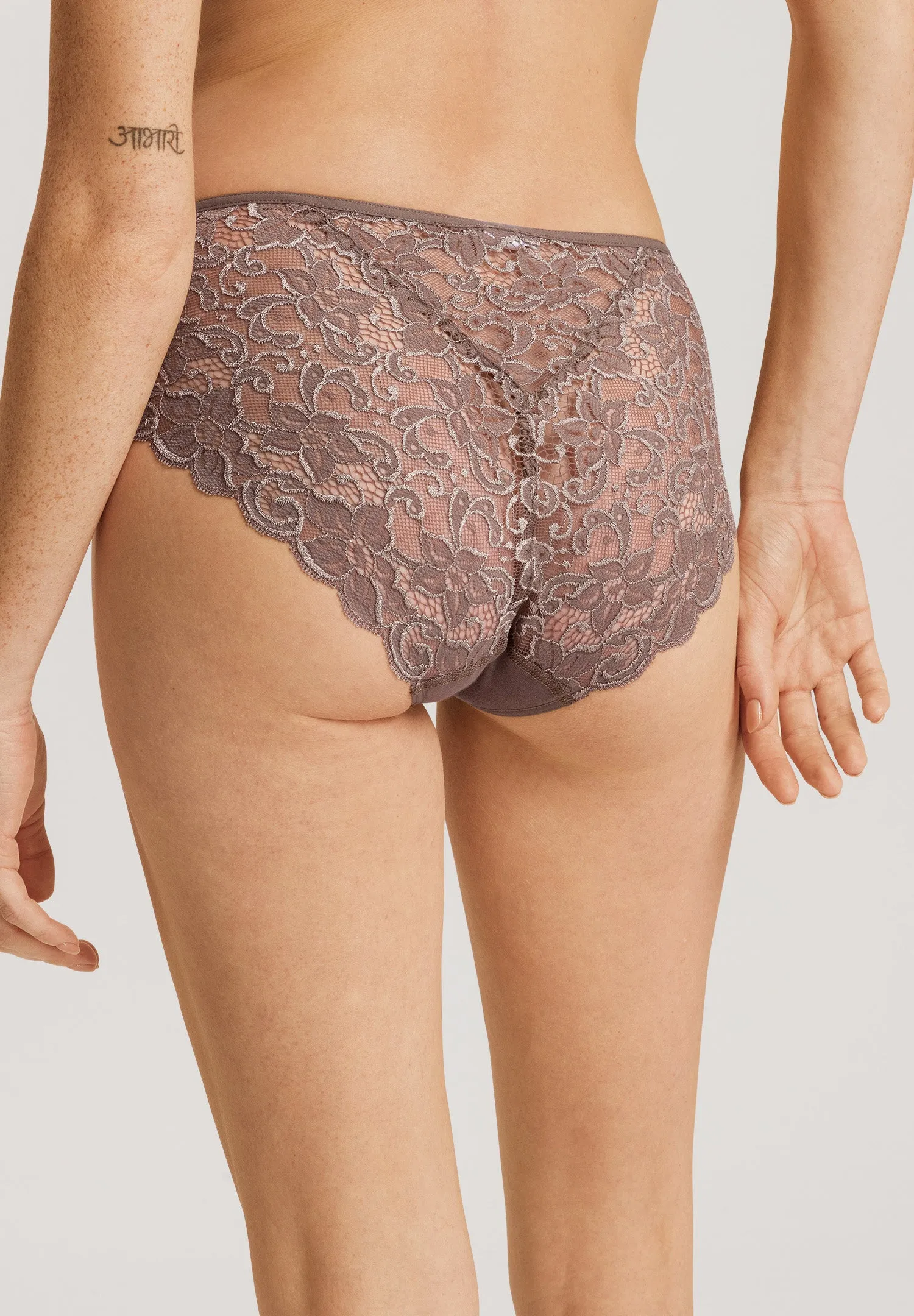 Luxury Moments Lace-Back Brief | Stonewash 71480-2756