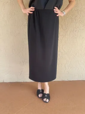 Matte Crepe Long Skirt