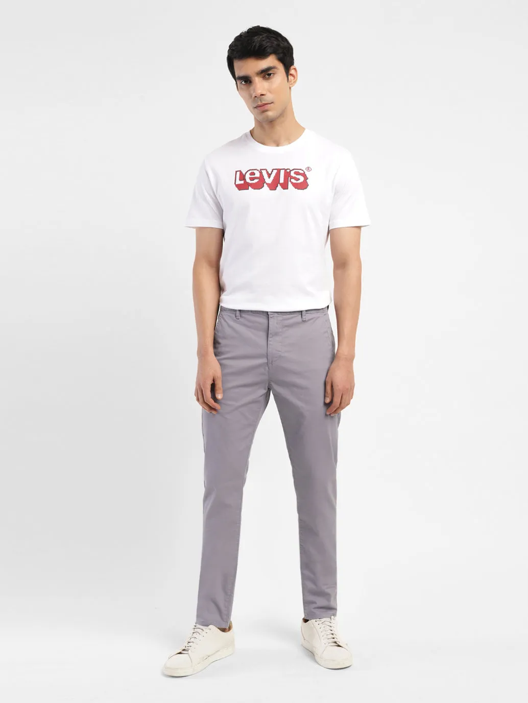 Men's 512 Grey Slim Tapered Fit Chinos