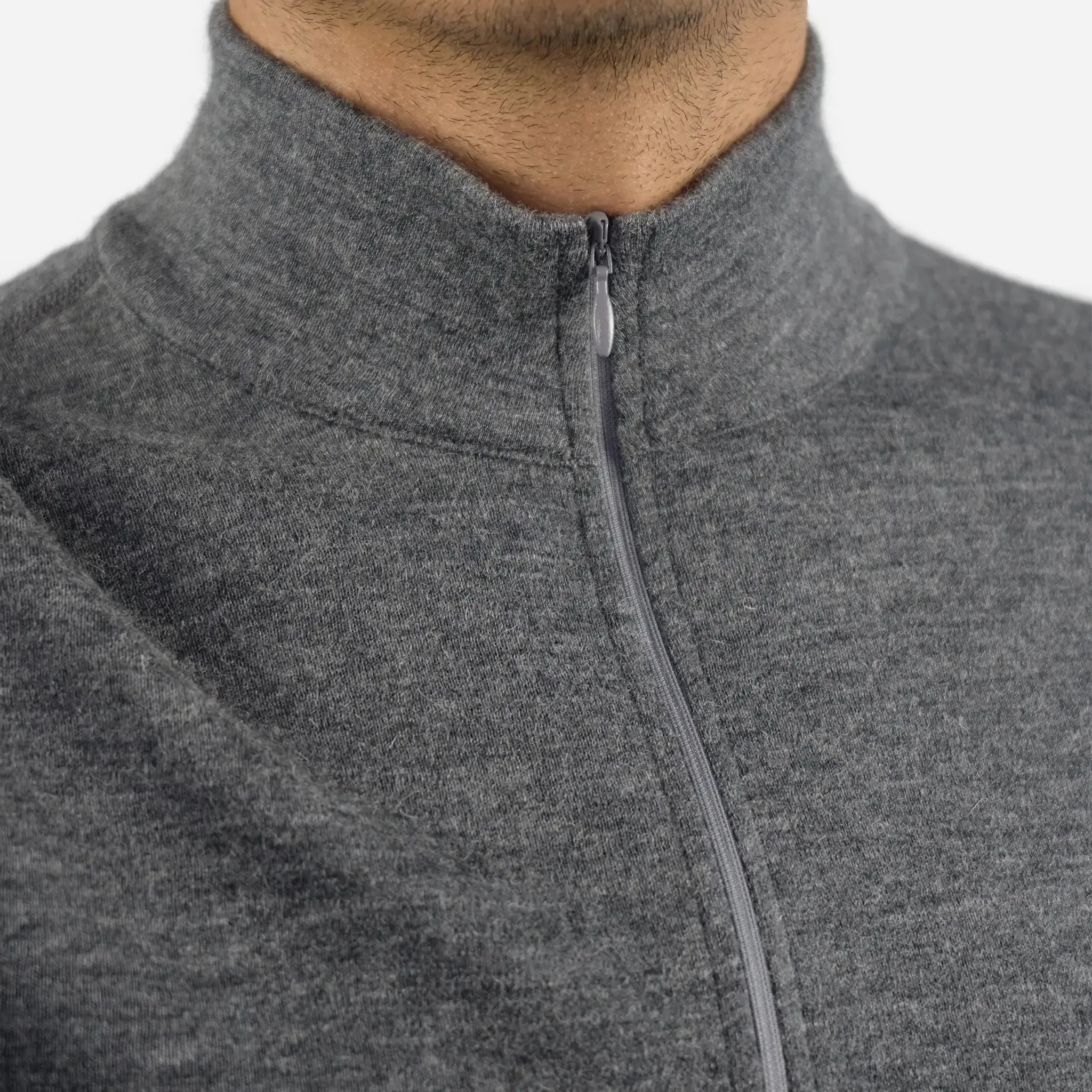 Men's Alpaca Wool Base Layer: 300 Lightweight Half-Zip