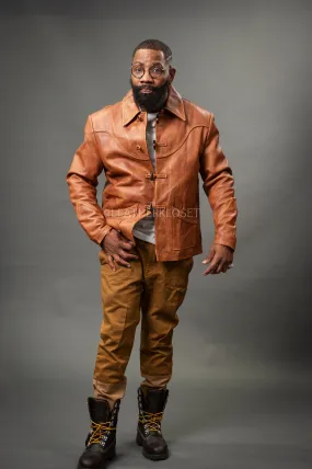 Men's Desperado Leather Jacket [Caramel Crunch]