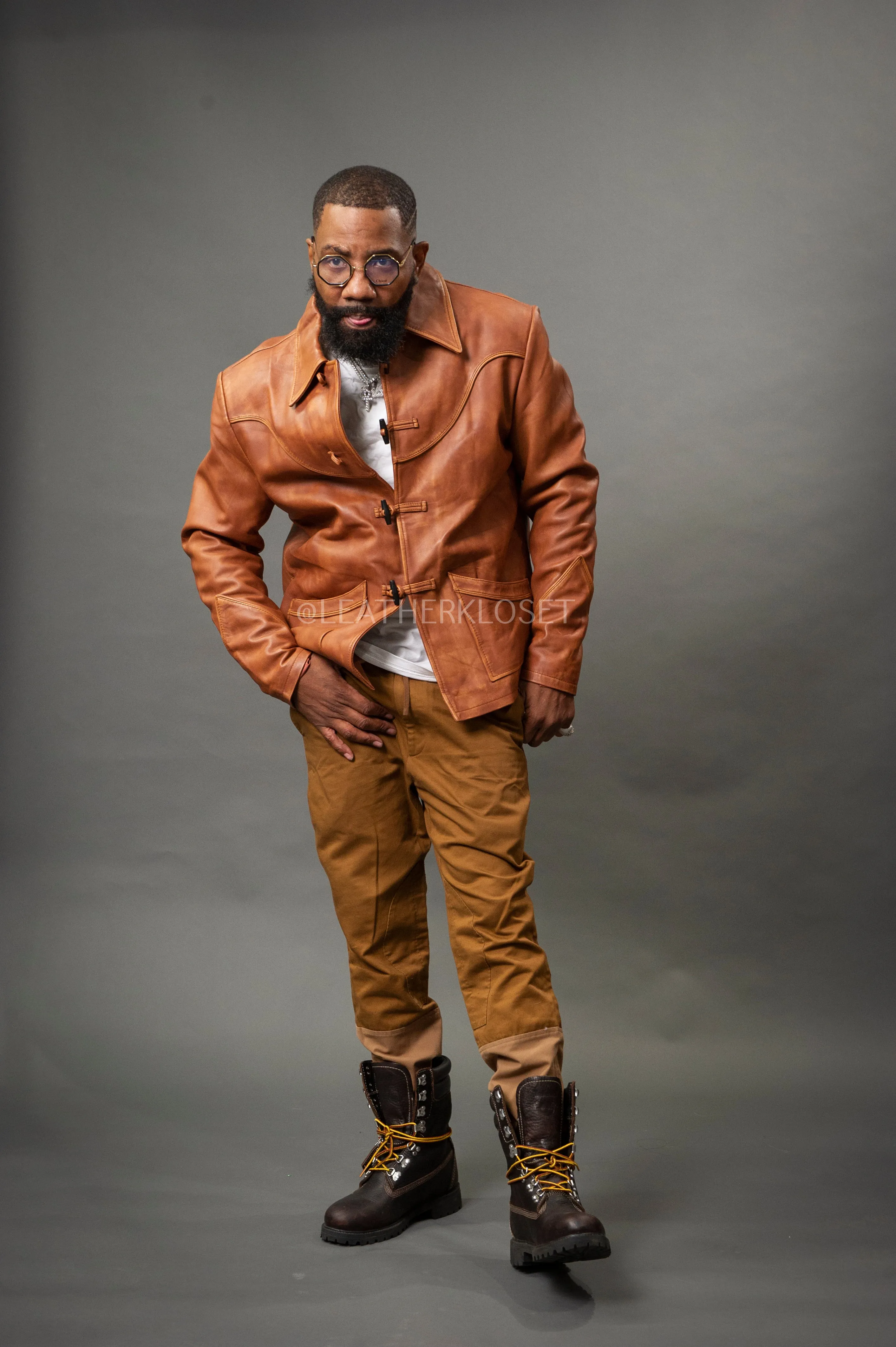 Men's Desperado Leather Jacket [Caramel Crunch]