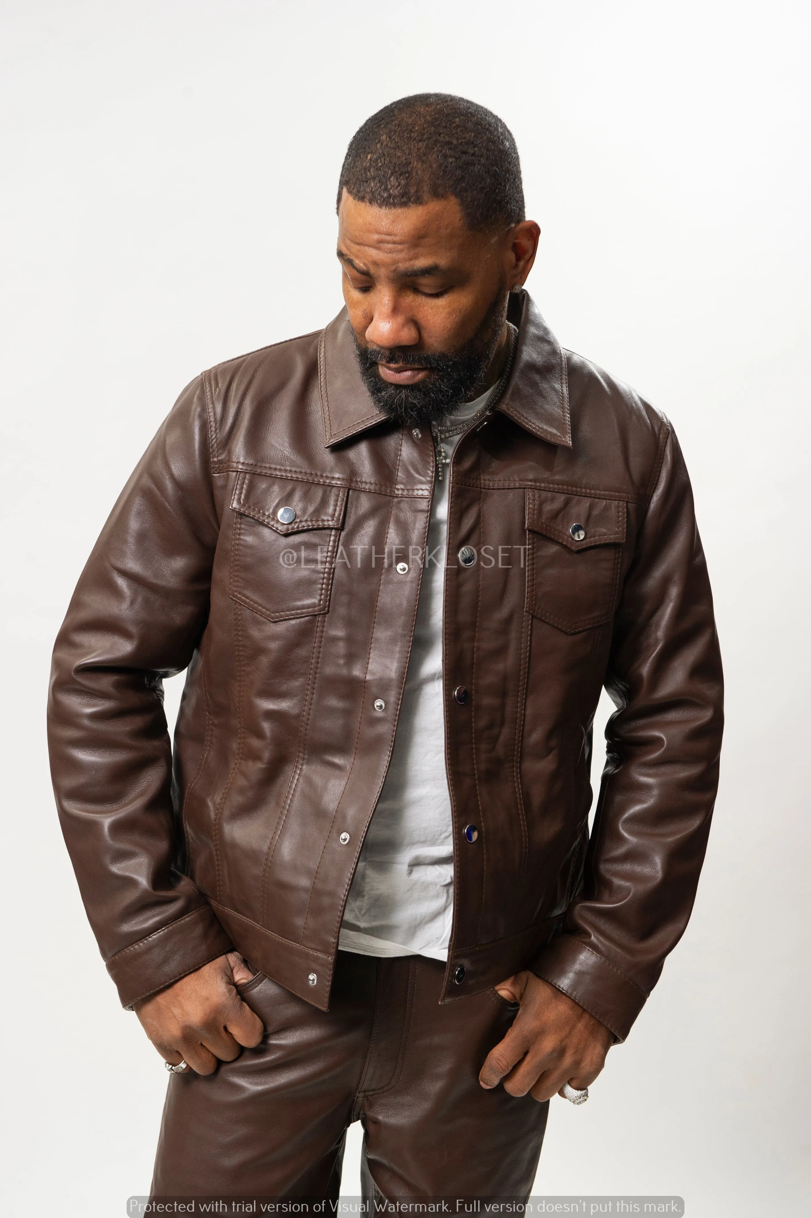 Men's Dylan Jacket Brown Leather