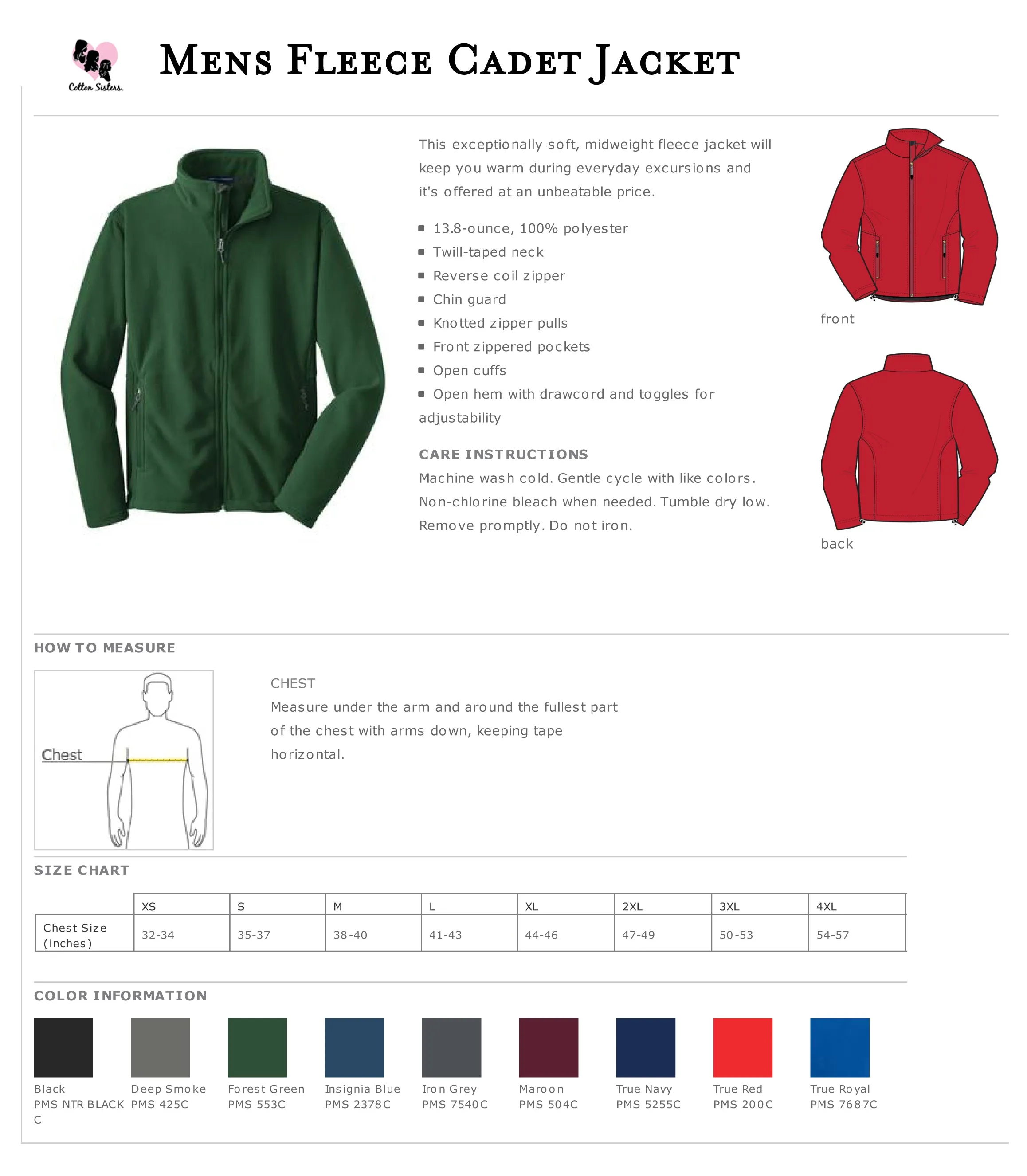 Men's Fleece Zip Jacket