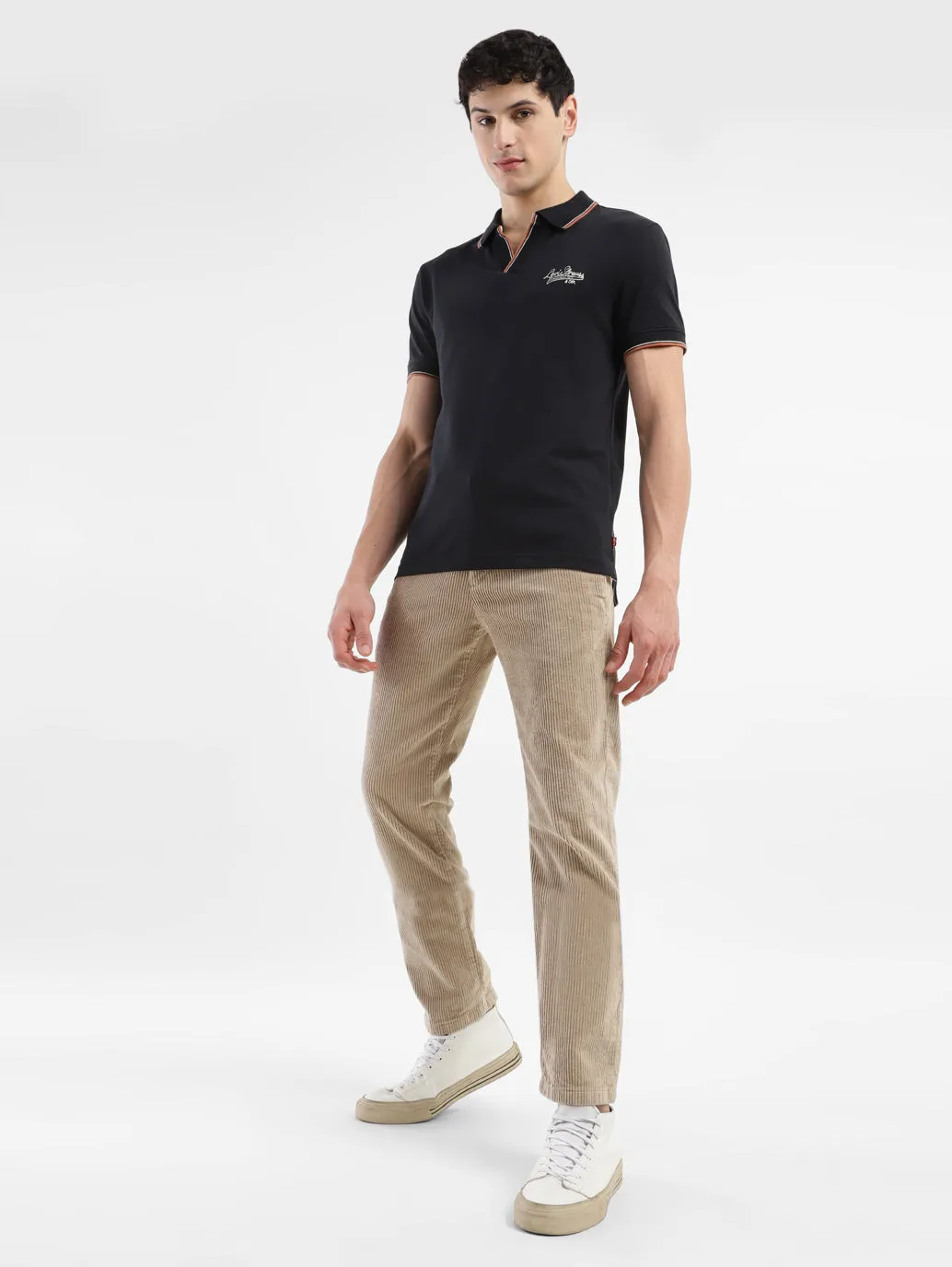 Men's Khaki Slim Fit Chinos