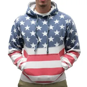 Men's Patriotic Stars Hoodie Sweatshirt