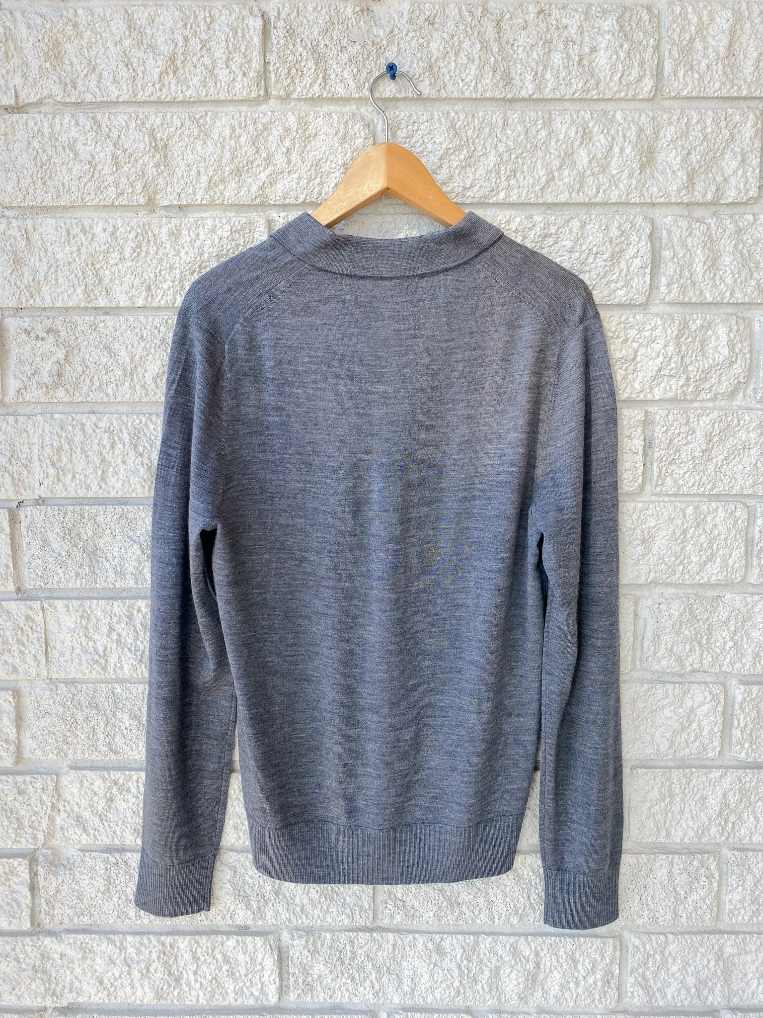 Merino L/S Johnny Collar