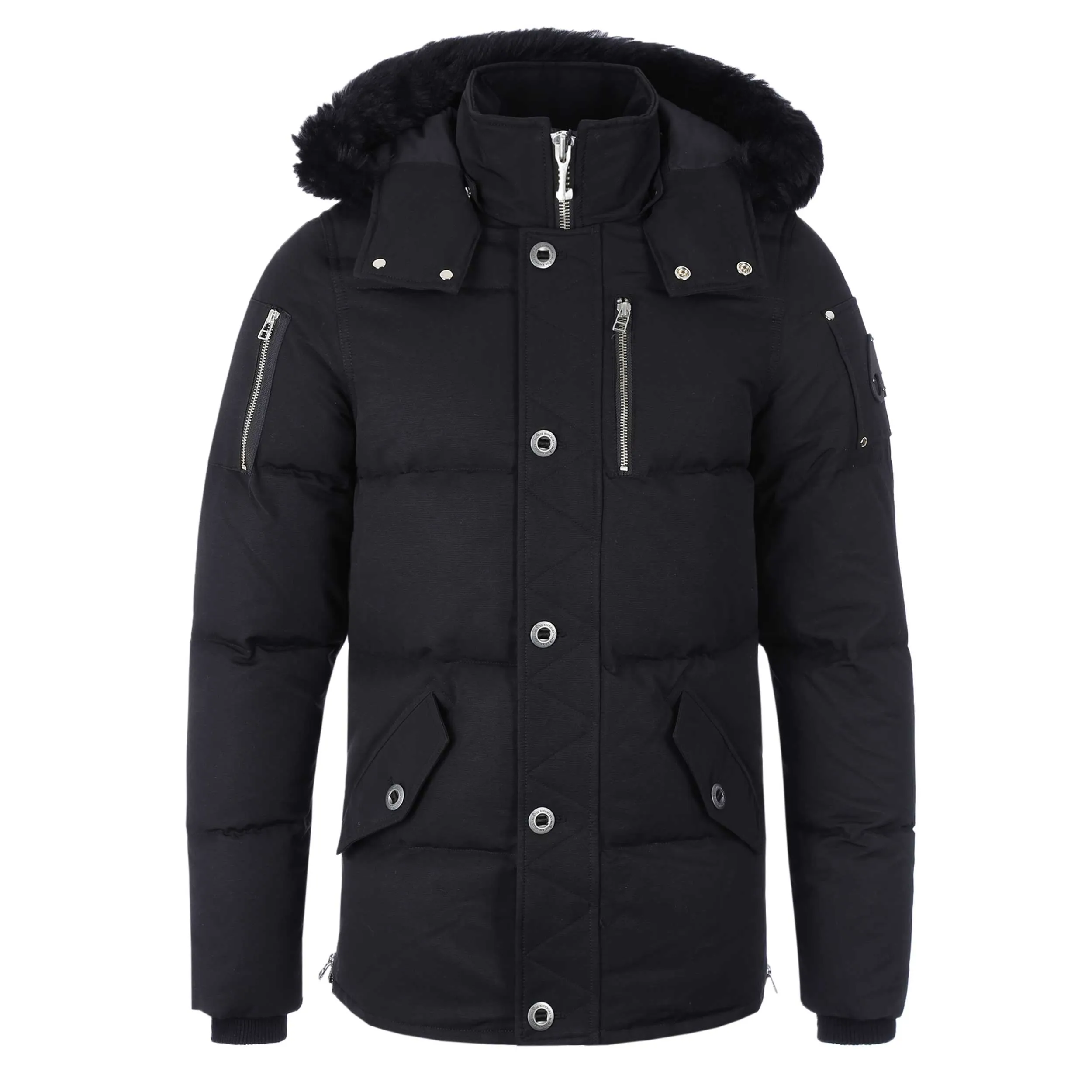 Moose Knuckles 3Q Jacket in Navy & Black Fur