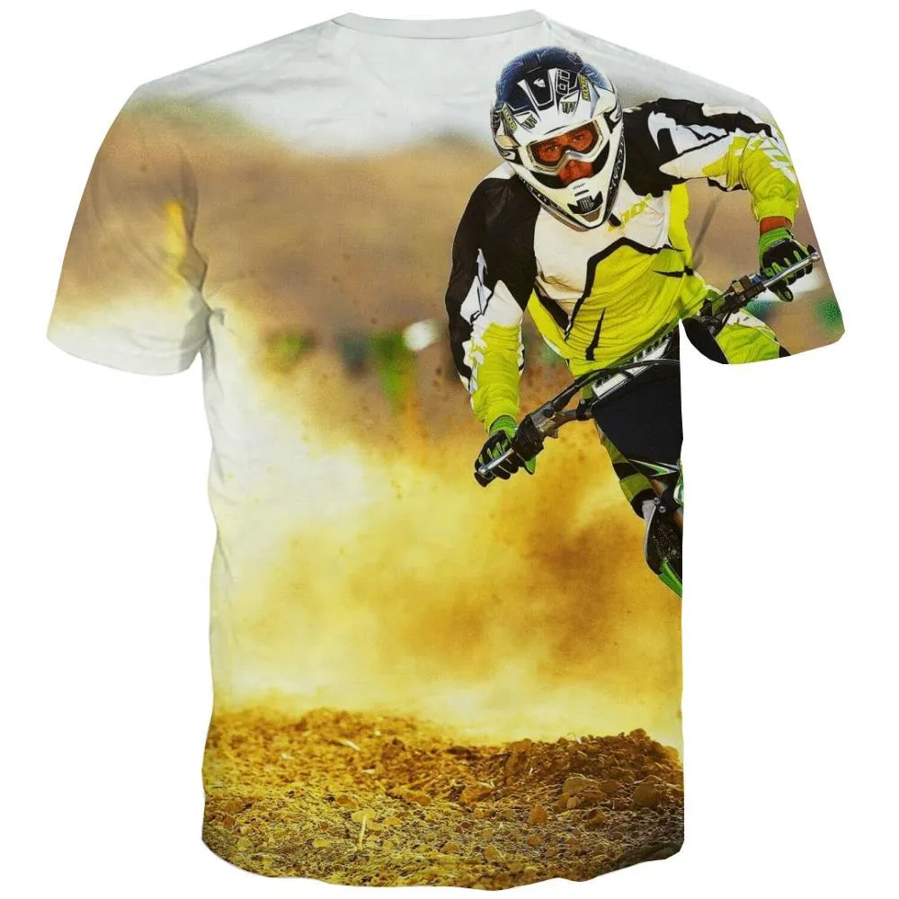 Motocross T-shirt Men motorcycle Tshirt Printed Offroad Tshirts Cool