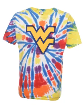 Multi-colour Tie Dye Design T-shirt - L