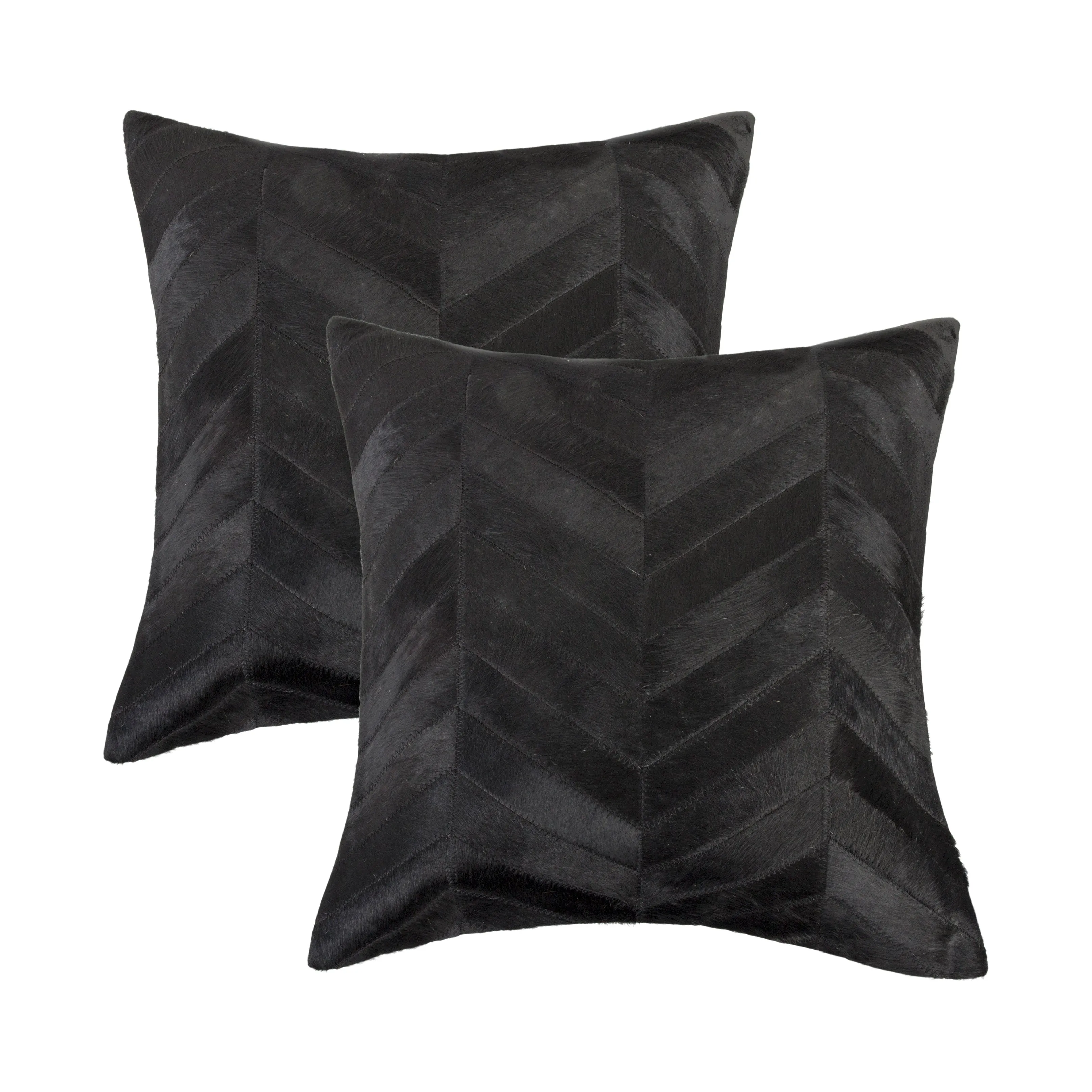 Natural Home Decor Torino Chevron Cowhide Pillow-2-Piece