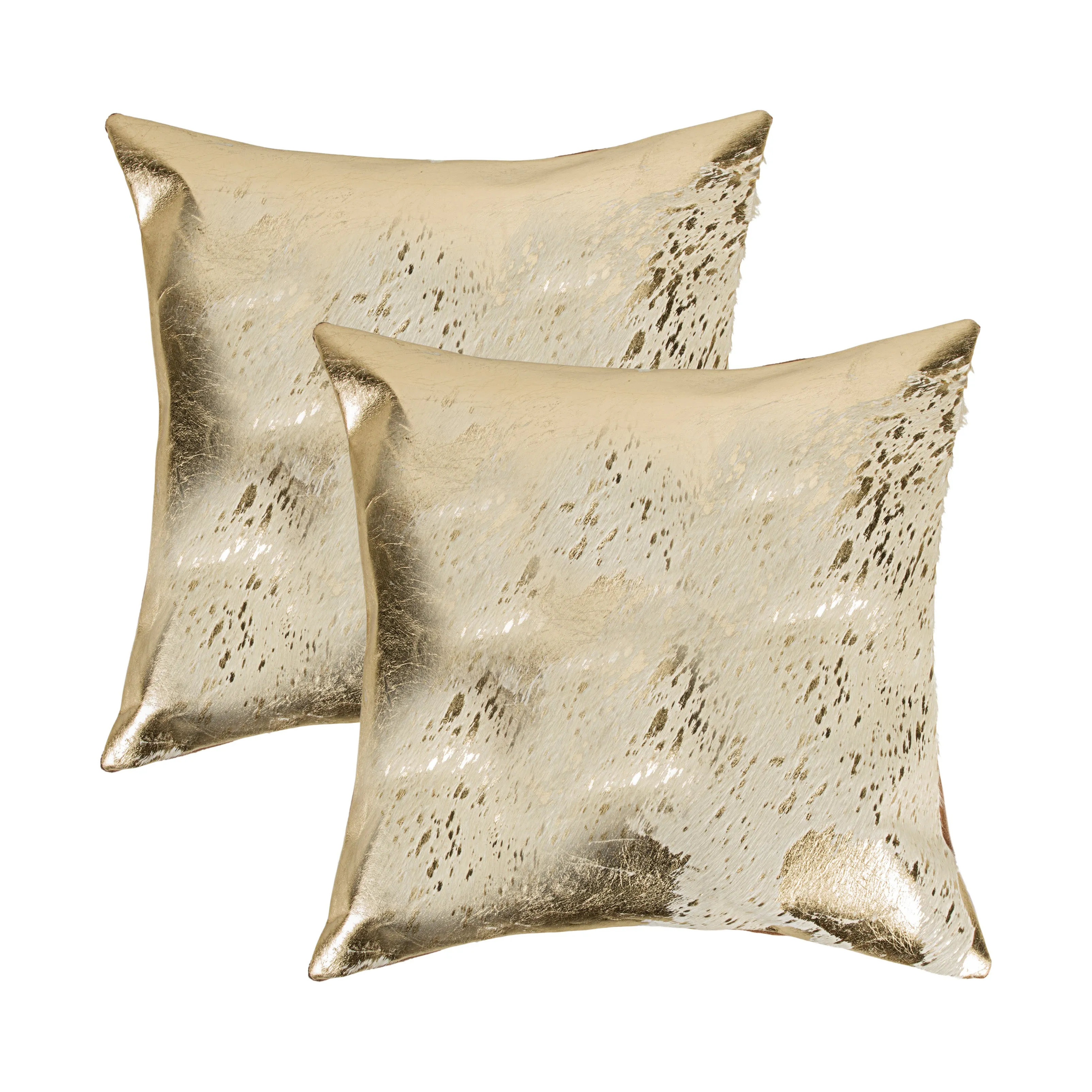 Natural Home Decor Torino Scotland Cowhide Pillow-2-Piece