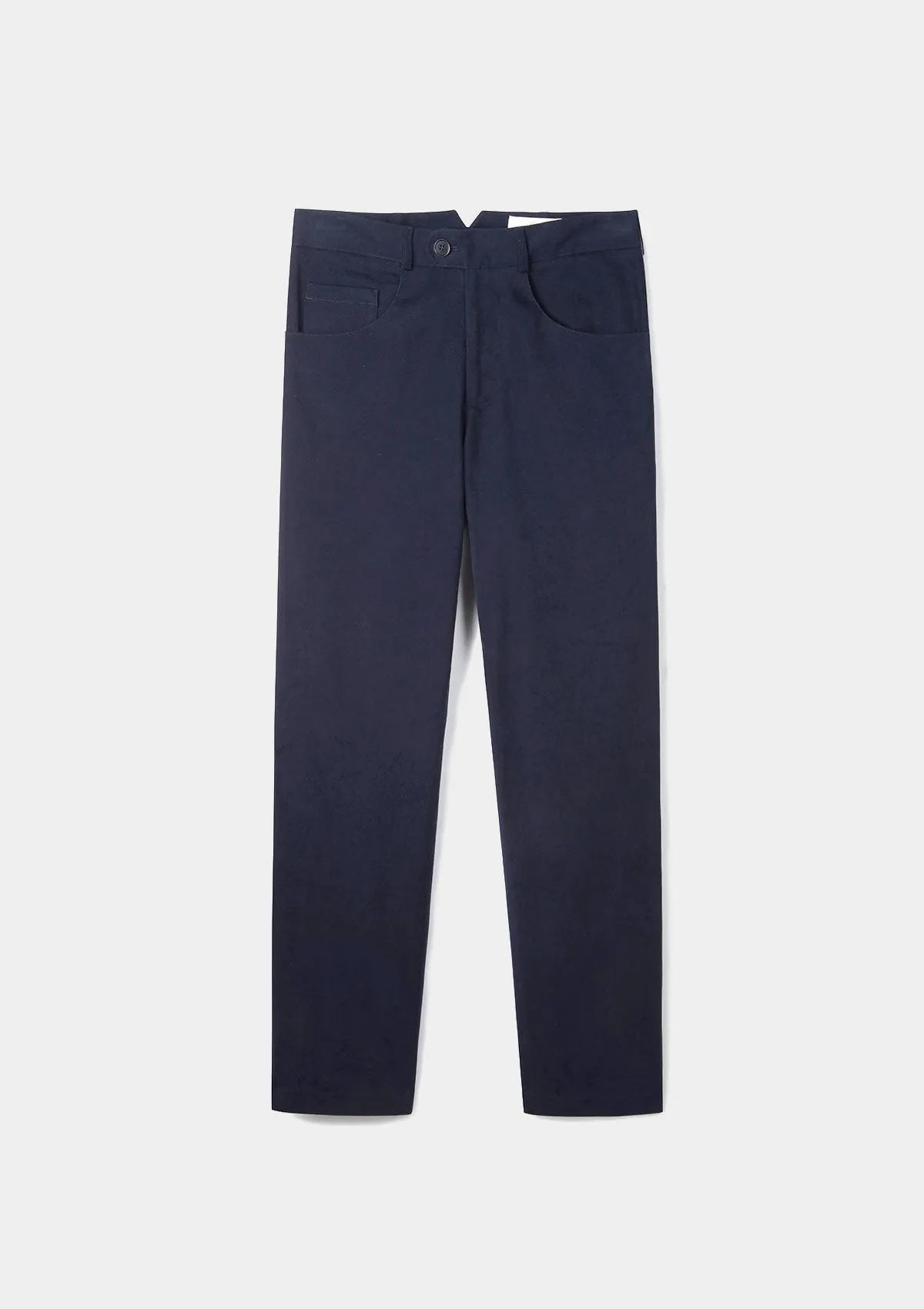 Navy Cotton Twill Chinos