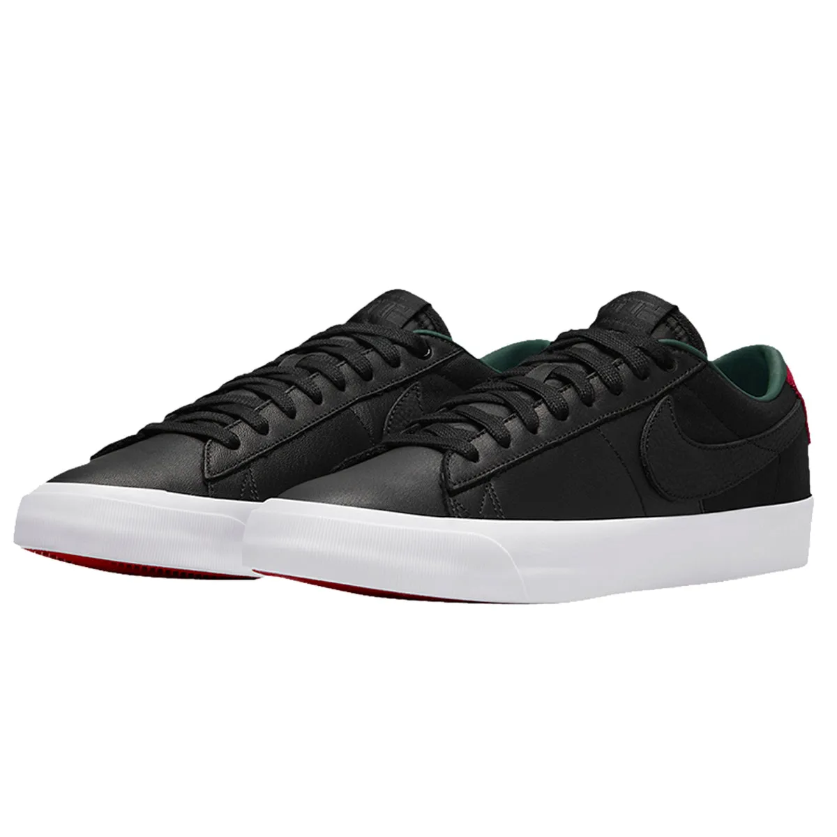 Nike SB Blazer Low GT - Black Leather/Red/Green DN2443-001