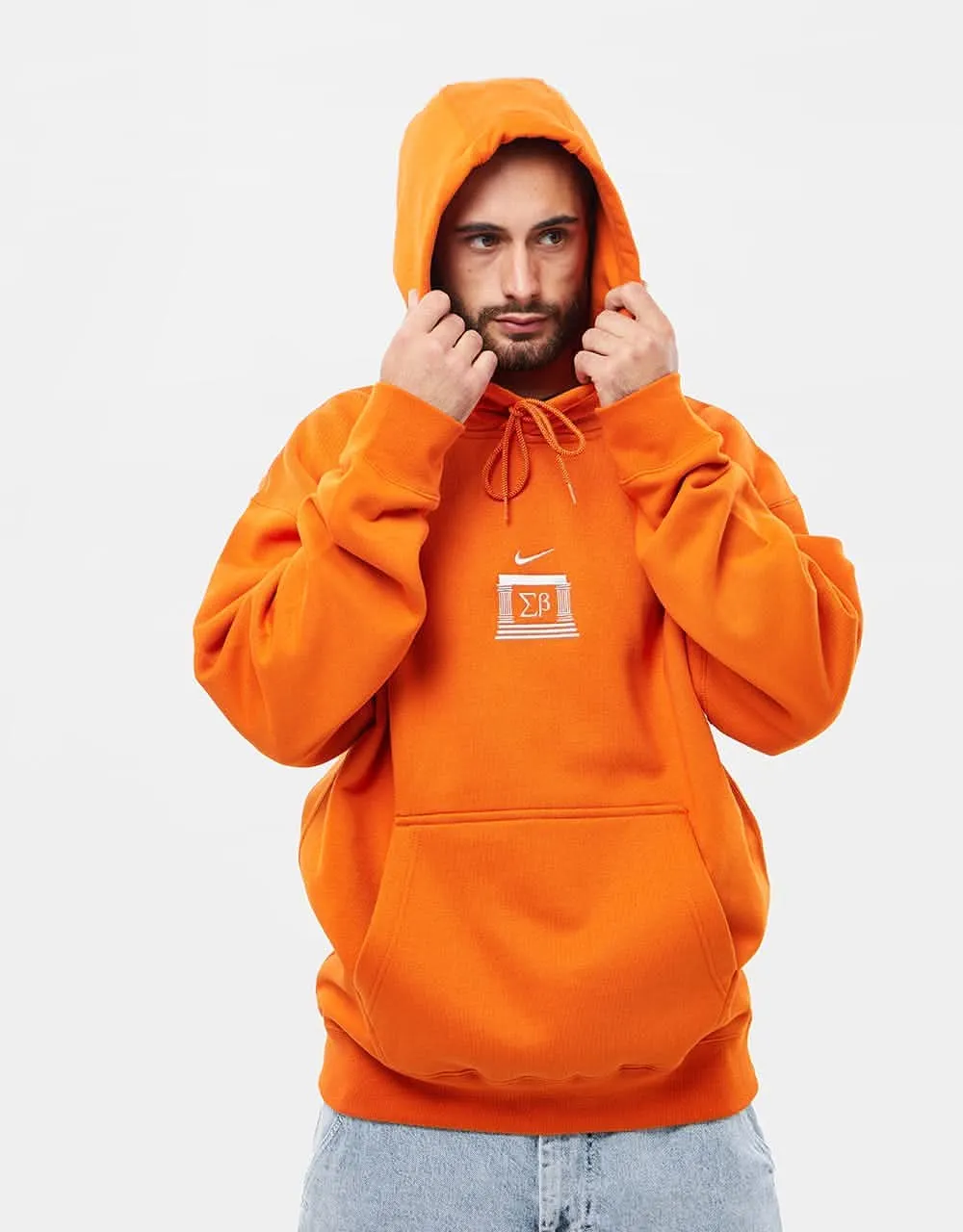 Nike SB Veikos GFX Pullover Hoodie - Campfire Orange/Light Bone