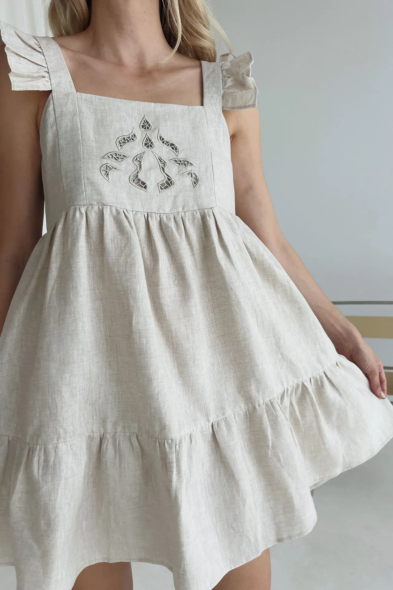 Oatmeal Elkie Swing Dress