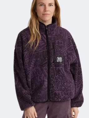 ONeill Surf Heroes High Pile Women Lifestyle Fleece Black/Purple Sketche