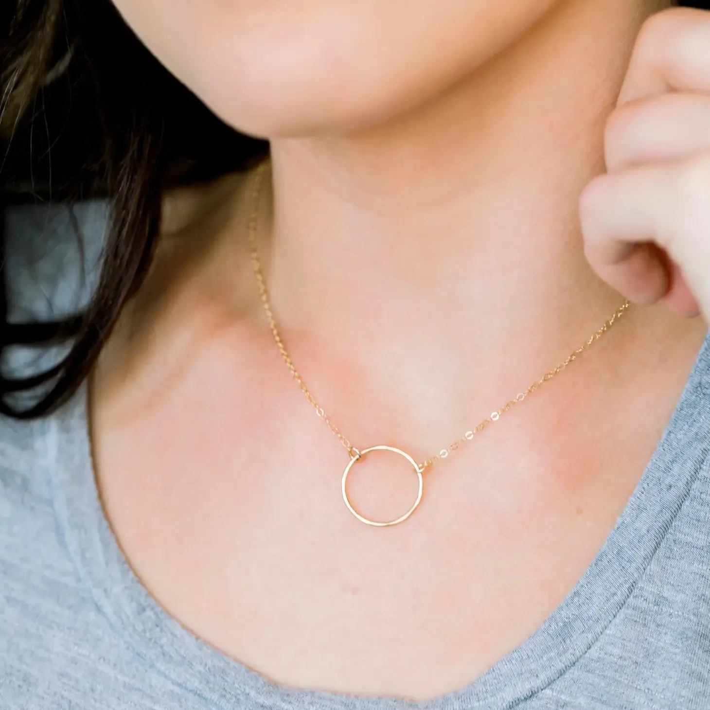 Open Ring Necklace