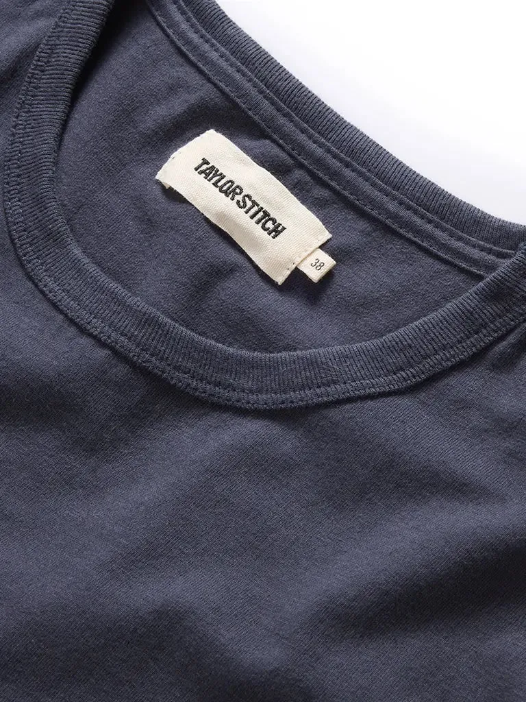 Organic Cotton Tee- Navy