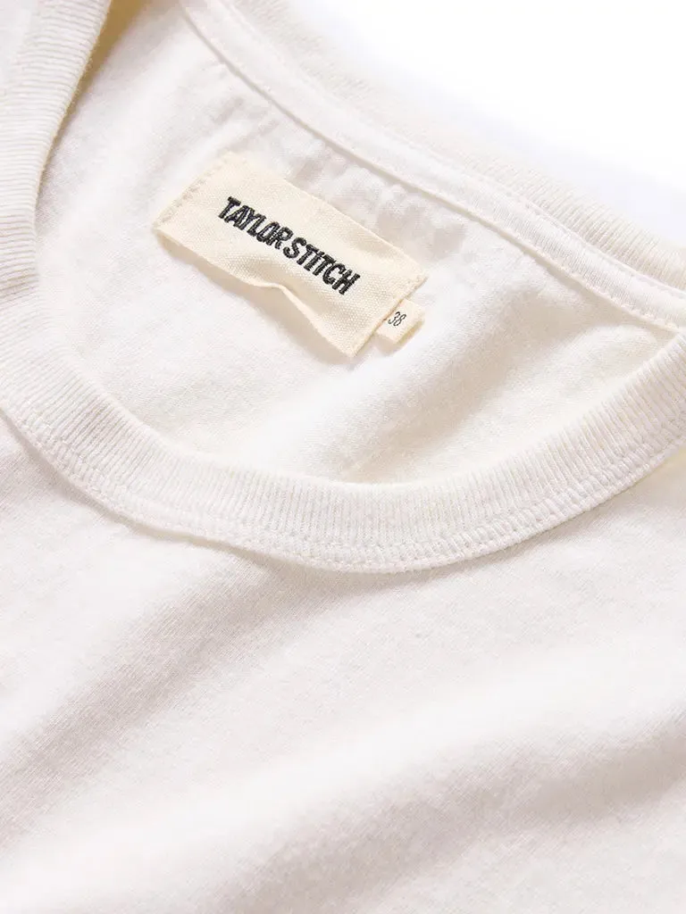 Organic Cotton Tee- Vintage White