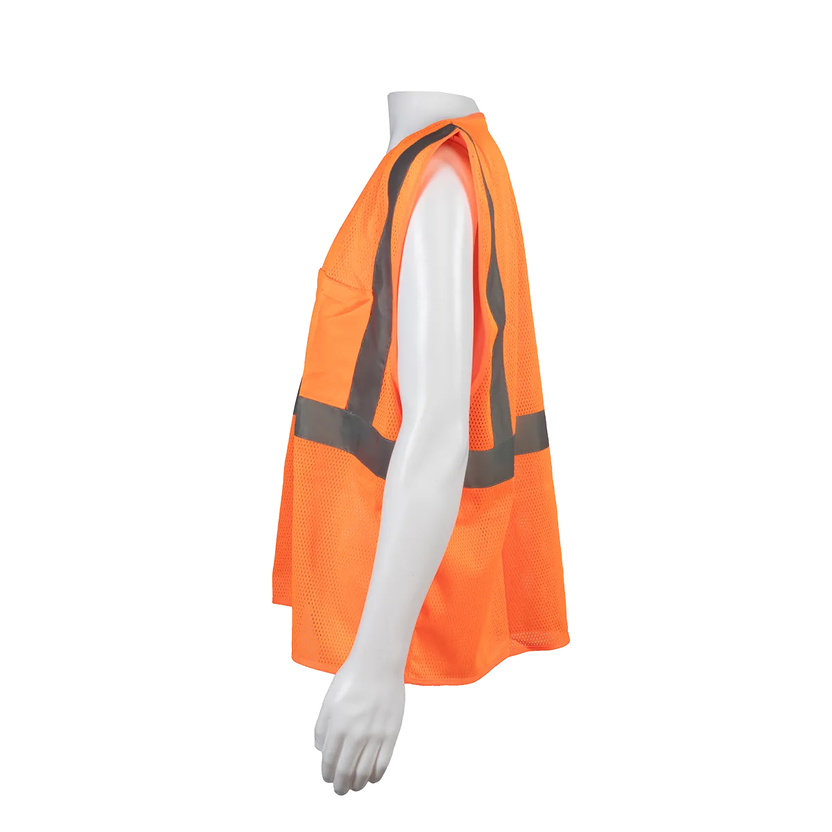 OVM2-CB0 ANSI/ISEA 107-2020 CLASS 2 Orange Mesh Safety Vest Zipper Closure