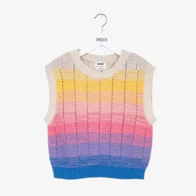 Packman Knitted Vest - Candy Pink