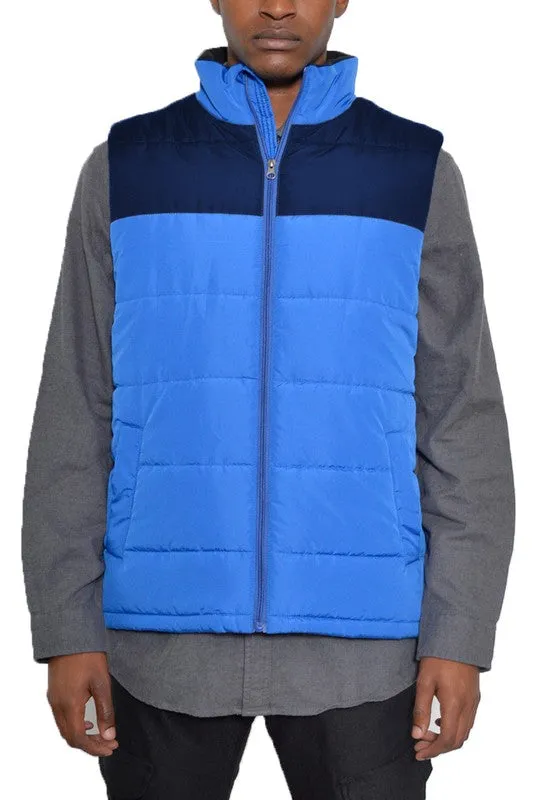 PADDED WINTER TWO TONE VEST